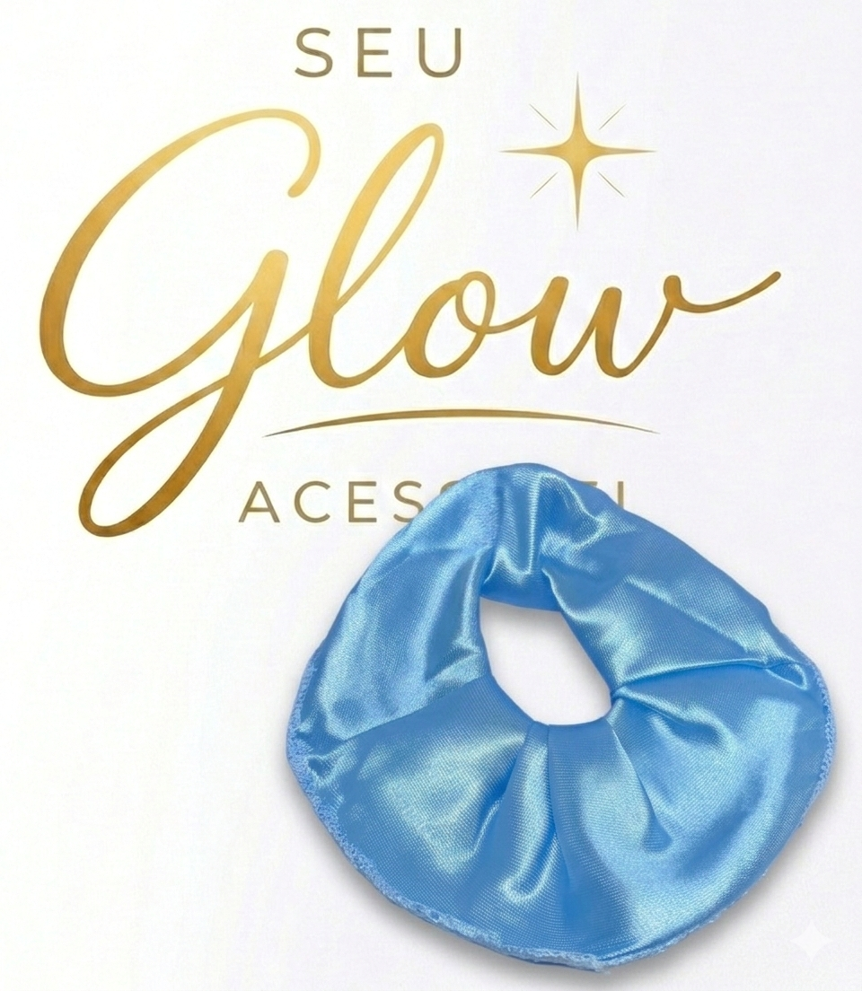 Rabicó de Cetim Azul Bebê