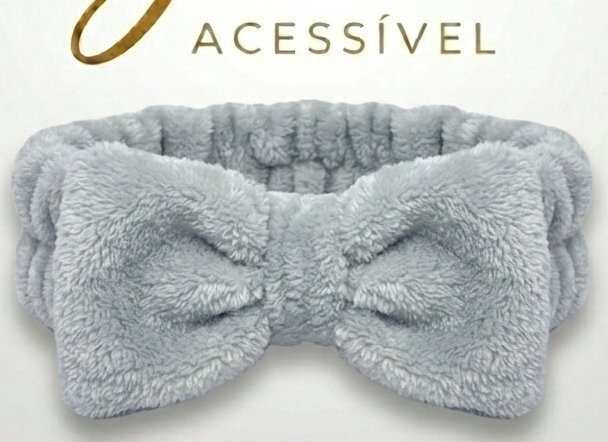 Faixa de Cabelo Cinza