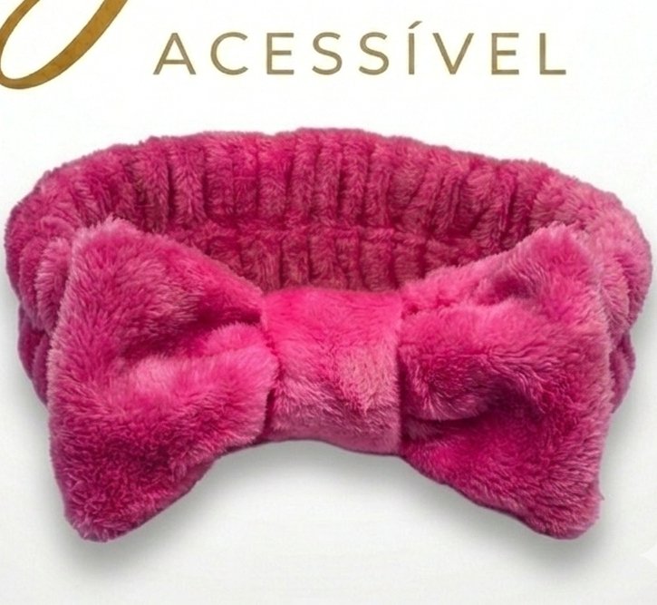 Faixa de Cabelo Rosa Pink