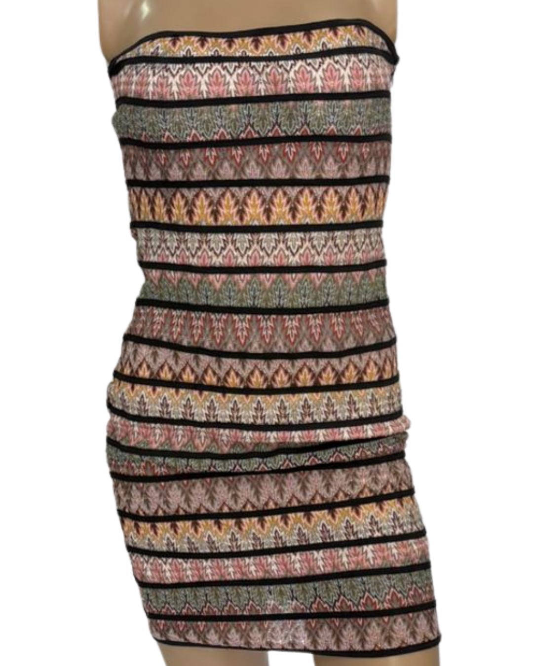 Vestido Casual Tomara que caia Forrado com estampa (TAM P)