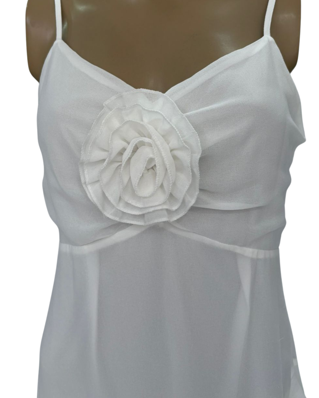 Vestido de Festa ou Casual Chique Branco (TAM M)