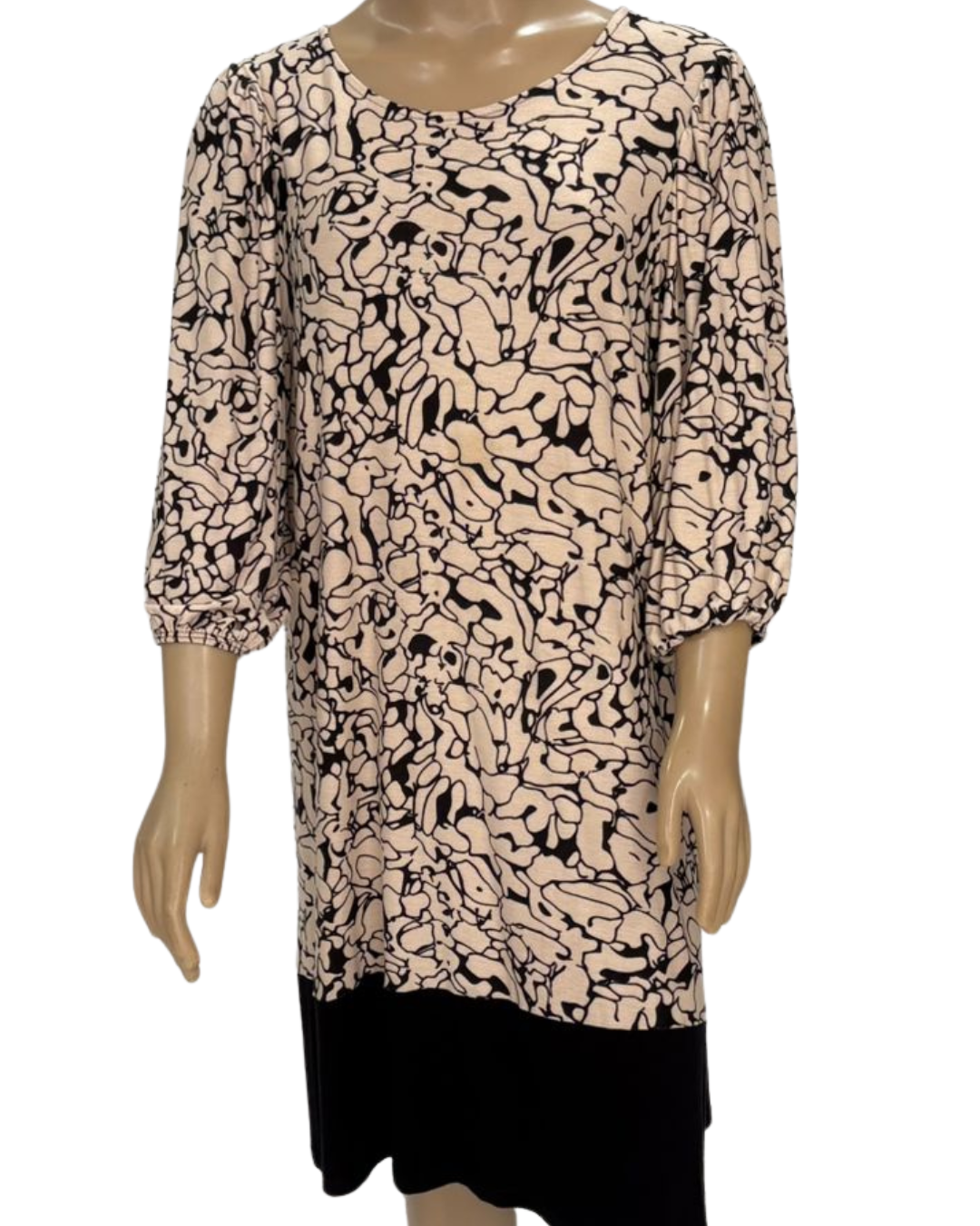 Vestido Casual Malha estampada (TAM G)